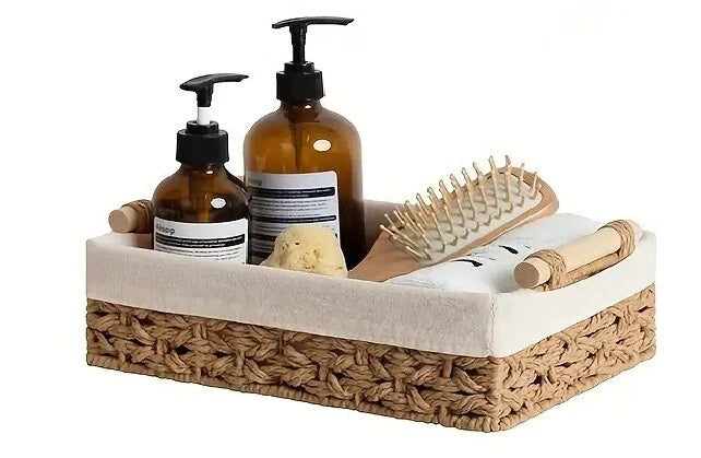 Small Willow Woven Basket – Natural Storage Basket for Bathroom, Shelves & Home