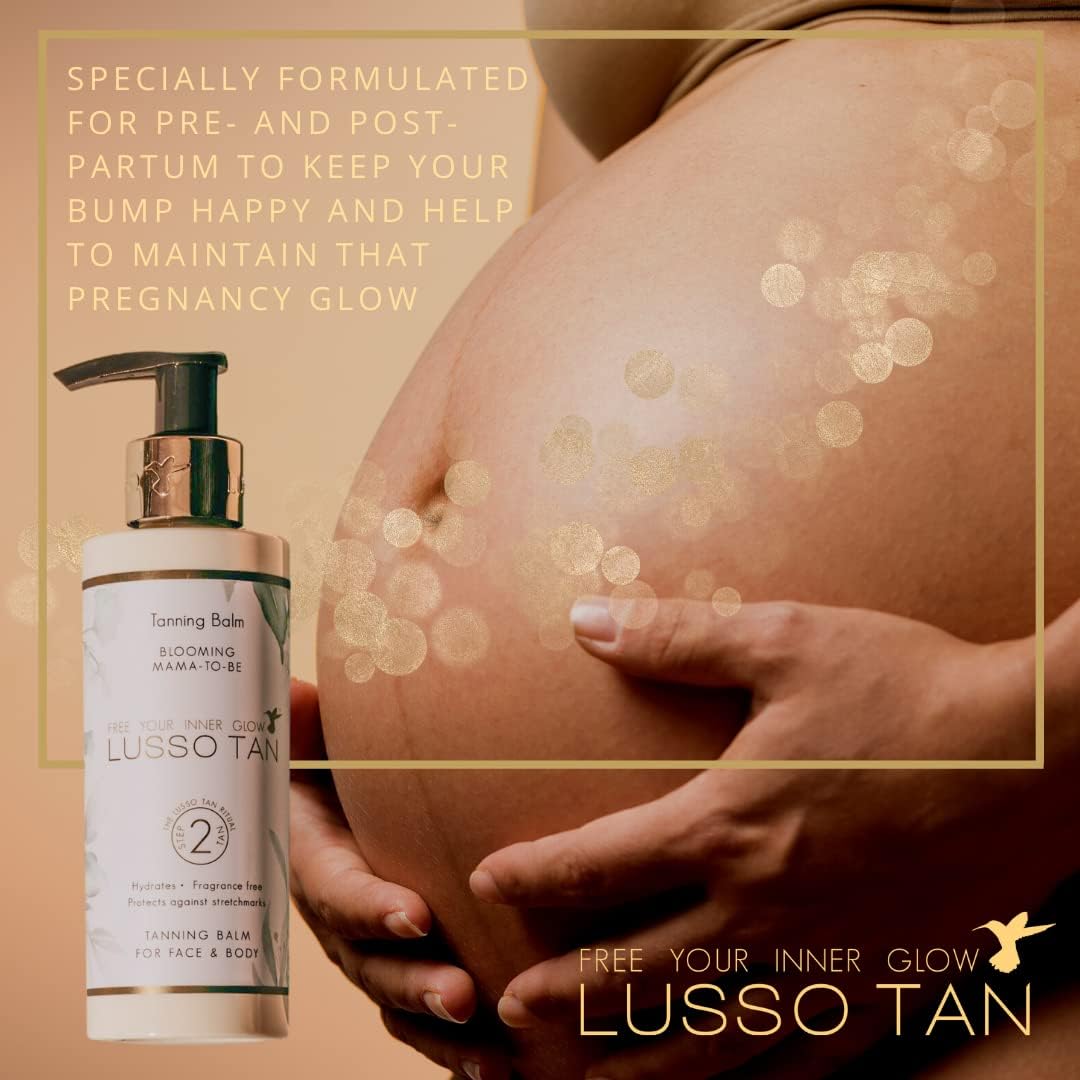 LUSSO TAN Mama-To-Be Tanning Pregnancy-Safe False For Face Body NEW 200ml VEGAN