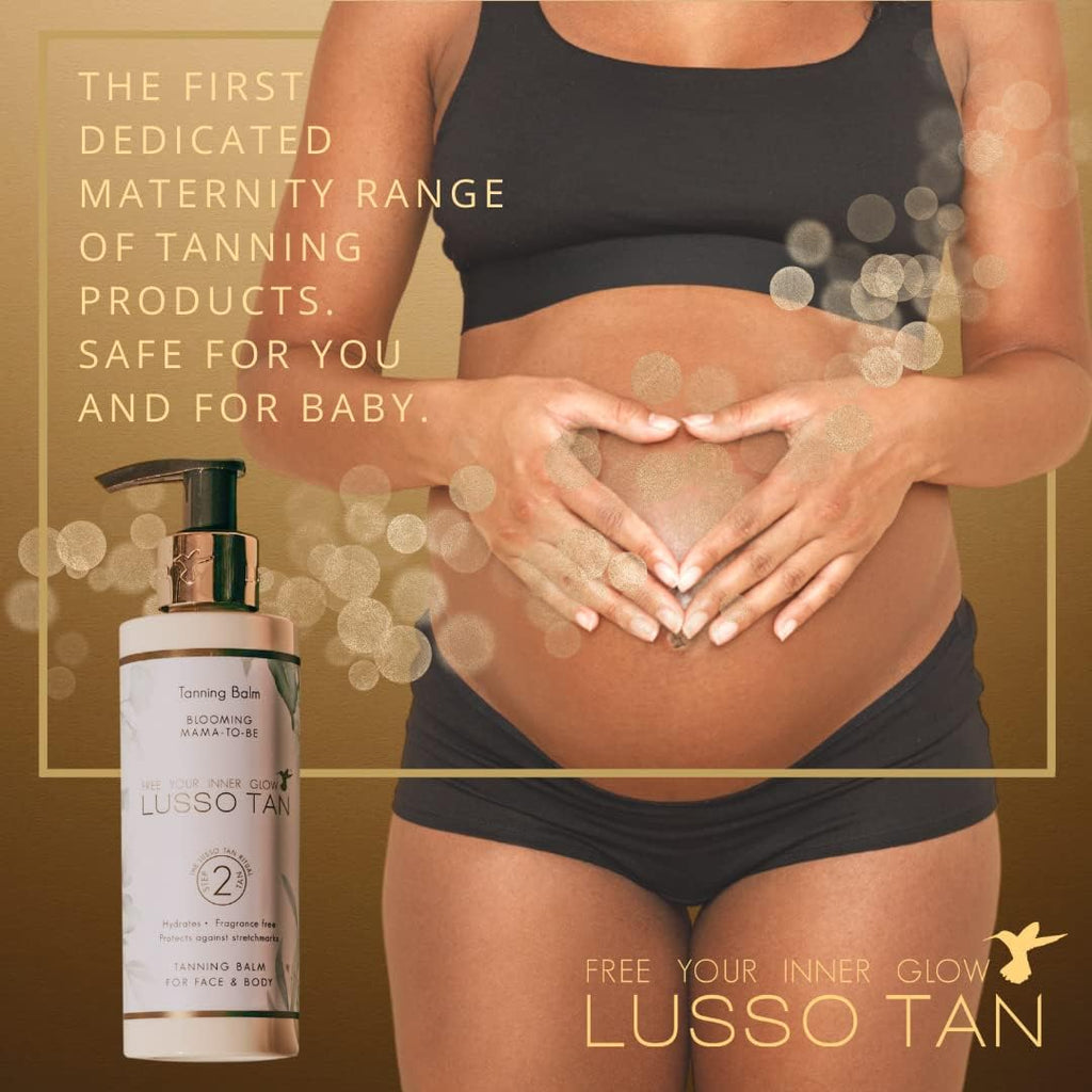 LUSSO TAN Mama-To-Be Tanning Pregnancy-Safe False For Face Body NEW 200ml VEGAN