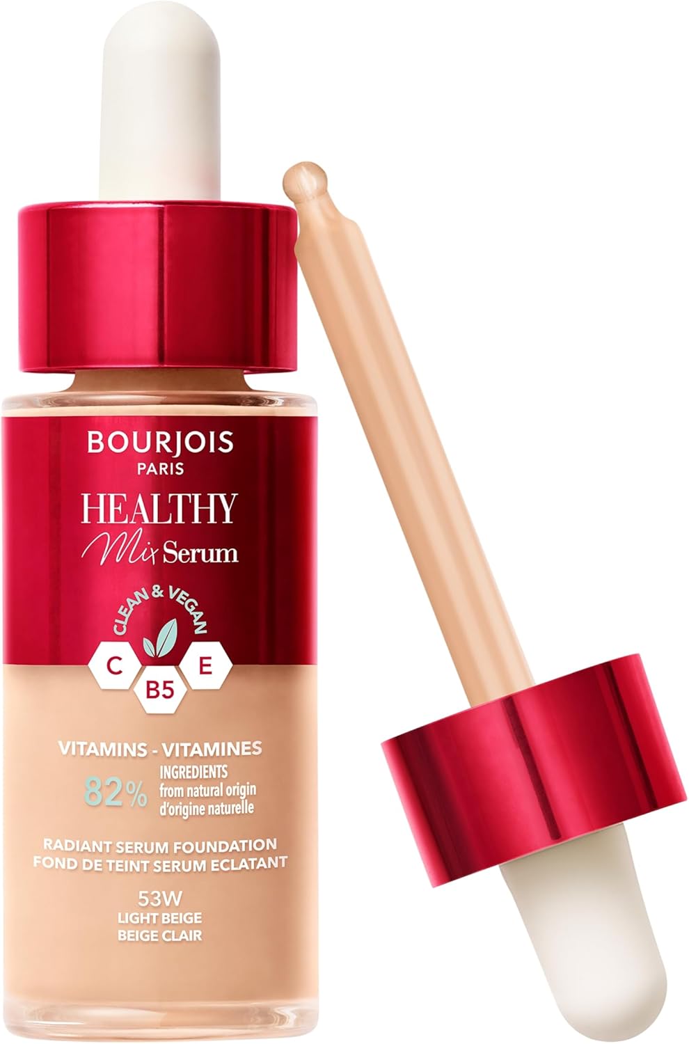 Bourjois Healthy Mix Clean Foundation Serum 55N Deep Beige, 30 ml