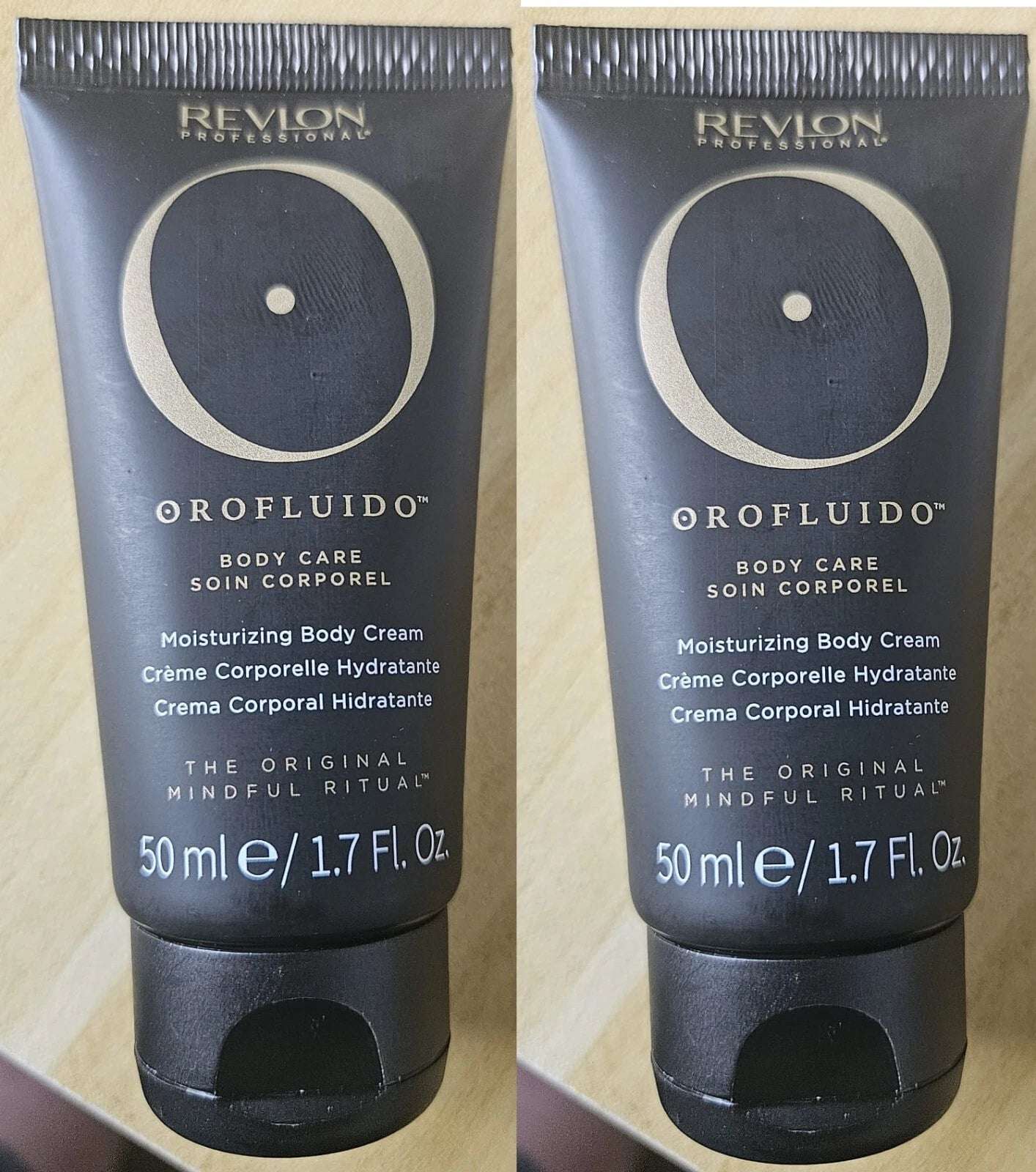 Revlon Orofluido Body Care Moisturising Cream 50ml Infused with Argan Oil - 2pcs