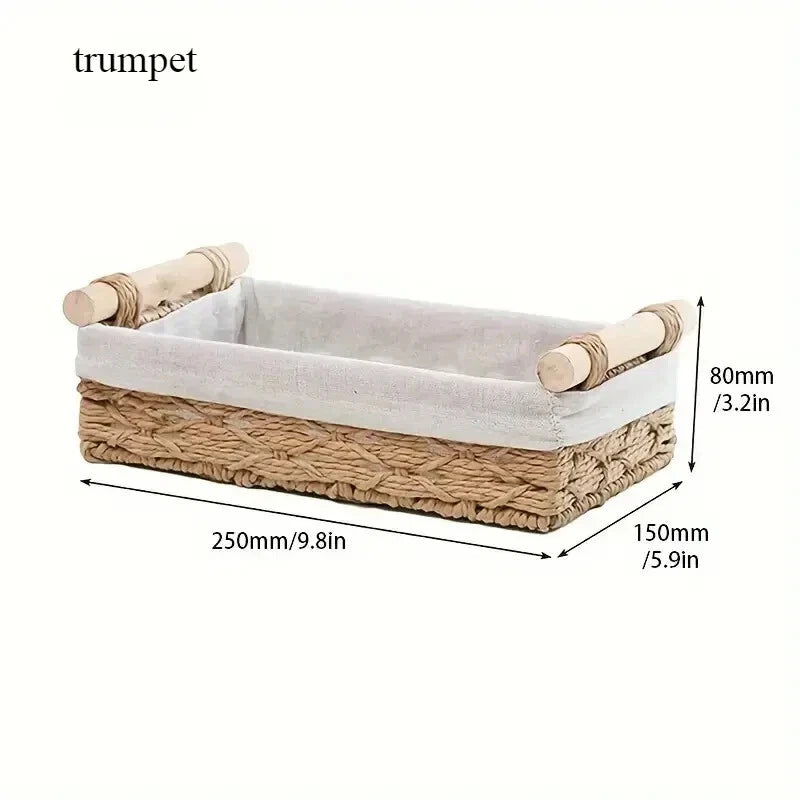Small Willow Woven Basket – Natural Storage Basket for Bathroom, Shelves & Home